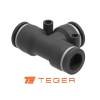 Trójnik wtykowy tekalan  6mm TEGER,-132025