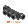 Rozdzielacz wtykowy tekalan wielosegmentowy 5x 6mm TEGER,