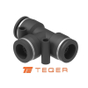 Trójnik wtykowy tekalan  4mm TEGER,