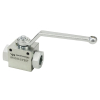 Zawór kulowy hydrauliczny 3-drogowy 3/2 - 3/4"BSP z otworami mocującymi 315 bar Waryński