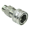 Szybkozłącze hydrauliczne gniazdo z eliminatorem ciśnienia M22x1.5 gwint zewnętrzny EURO (9100822G) (ISO 7241-A) Waryński (opakowanie 10szt)