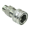 Szybkozłącze hydrauliczne gniazdo z eliminatorem ciśnienia M18x1.5 gwint zewnętrzny EURO (9100818G) (ISO 7241-A) Waryński (opakowanie 10szt)