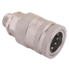 Szybkozłącze hydrauliczne gniazdo z eliminatorem ciśnienia M18x1.5 gwint zew. EURO PUSH-PULL (9100818G) (ISO 7241-A) Waryński (opakowanie 10szt)