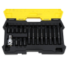 Zestaw bitów, 75mm torx ze stali S2 pokrycie antykorozyjne z adapterem 1/2