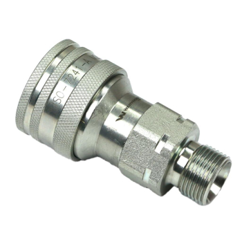 Szybkozłącze hydrauliczne gniazdo z eliminatorem ciśnienia M22x1.5 gwint zewnętrzny EURO (9100822G) (ISO 7241-A) War