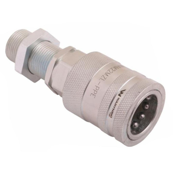 Szybkozłącze hydrauliczne gniazdo long z eliminatorem ciśnienia M22x1.5 gwint zew. EURO PUSH-PULL (9100822GL) (ISO 7241-A) Waryński (opakowanie 10szt)