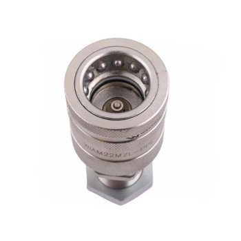 Szybkozłącze hydrauliczne gniazdo long z eliminatorem ciśnienia M22x1.5 gwint zew. EURO PUSH-PULL (9100822GL) (ISO 72
