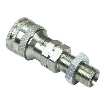 Szybkozłącze hydrauliczne gniazdo z eliminatorem ciśnienia long M18x1.5 gwint zewnętrzny EURO (9100818GL) (ISO 7241-