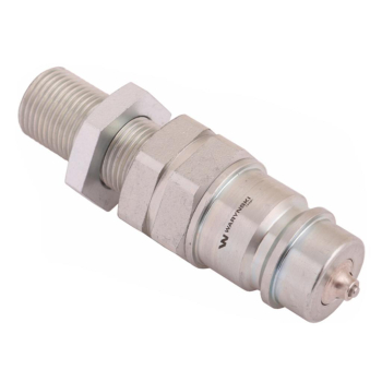 Szybkozłącze hydrauliczne wtyczka long z eliminatorem ciśnienia M18x1.5 gwint zew. EURO (9100818W) (ISO 7241-A) Waryński (opakowanie 10szt)