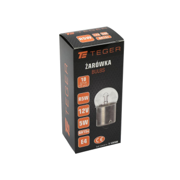 Żarówka 12V 5W BA15s TEGER,-132334