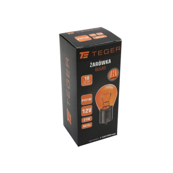 Żarówka Orange 12V 21W Orange BA15s TEGER,-132362
