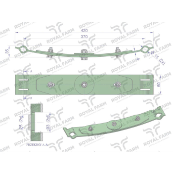 Resor, MSC 370X60, zastosowanie Kverneland AC430807, Royal Farm-132431