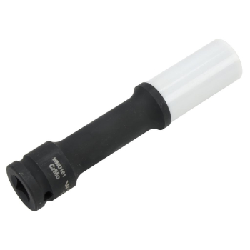 Nasadka udarowa, 1/2 ze stali CrMo 17mm długa 150mm z osłoną z tworzywa do felg aluminiowych-132820