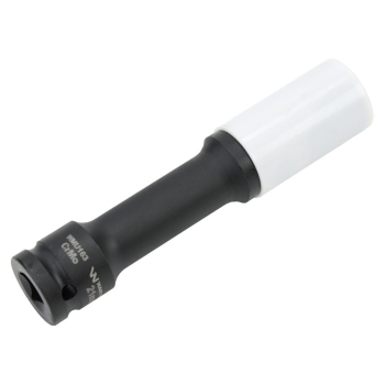 Nasadka udarowa, 1/2 ze stali CrMo 21mm długa 150mm z osłoną z tworzywa do felg aluminiowych-132822