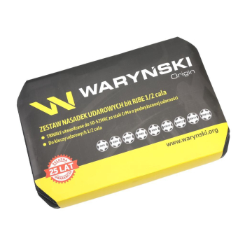 Zestaw nasadek, udarowych 1/2 typu RIBE ze stali CrMo 9 el., Waryński-132850