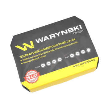Zestaw nasadek udarowych, 1/2 bit spline, Waryński-132854