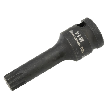 Nasadka udarowa 1/2", bit spline M14 ze stali CrMo, Waryński