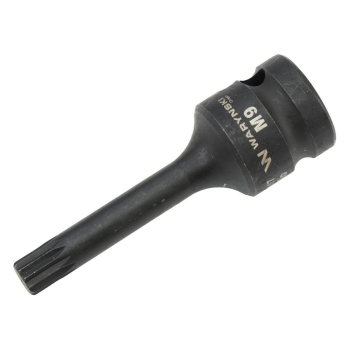 Nasadka udarowa 1/2", bit spline M9 ze stali CrMo, Waryński