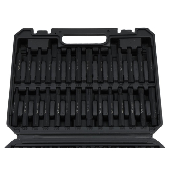 Zestaw bitów, 75mm torx hex spline ribe ze stali S2 pokrycie antykorozyjne z adapterami 75 el., Waryński-132985