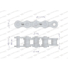 Łańcuch rolkowy 16BX-103PZ+ogn zastosowanie Prasa Zwijka Sipma 5279000060 Waryński-13614