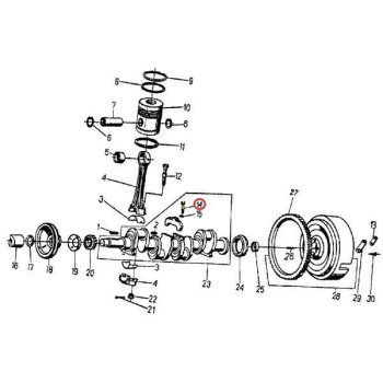 Śruba przeciwwagi krótka C-360-1401