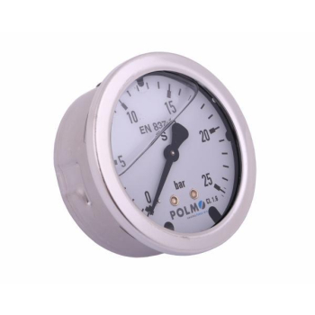 Manometr glicerynowy M63 0-25 bar tylne przyłącze G1/4" POLMO