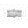 Szybkozłącze hydrauliczne skręcane gniazdo G1/2"BSP gwint wewnętrzny 300bar Waryński