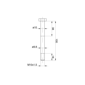 Śruba mechanizmu różnicowego pasowana kl. 8.8 C-330-1547
