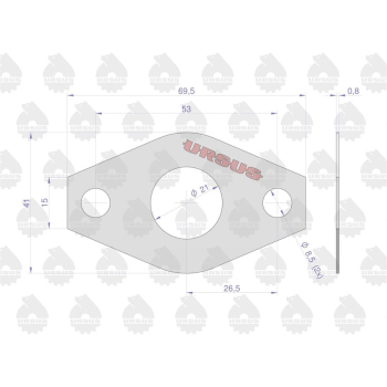 Uszczelka pompy olejowej krążelit 0.8mm C-330  ORYGINAŁ URSUS-15985