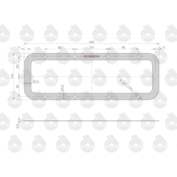 Uszczelka dolna zwolnicy krążelit 0.8mm C-360  ORYGINAŁ URSUS-16000