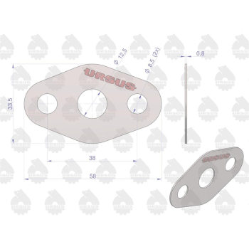 Uszczelka zasilania turbo krążelit 0.5mm Zetor  ORYGINAŁ URSUS-16060