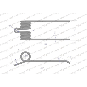 Palec podbieracza zastosowanie Hesston 701700111 Waryński-16454