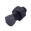 Śruba kpl. płużna oval z dwóch stron ścięta M12x40 mm kl.12.9 zastosowanie Kverneland Waryński M12X40OV2KV
