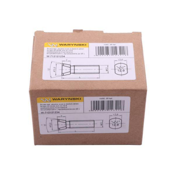 Śruba kpl. płużna oval z dwóch stron ścięta M12x34 mm kl.12.9 zastosowanie Kverneland Waryński M12X34OV2KV-16729