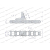 Łańcuch obrywacza kolb kukurydzy CA627-76Ps 8 płytek zastosowanie New Holland 84977231 Waryński-17041