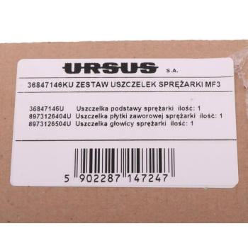 Komplet ( zestaw ) uszczelek sprężarki 8973126404. 8973126504, 36847145KU MF3 ORYGINAŁ URSUS-17699