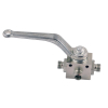 Zawór kulowy hydrauliczny 3-drogowy 3/2 M14x1.5 08L z otworami mocującymi 500 bar Waryński-18086
