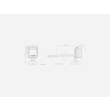 Lampa robocza aluminiowa 9-diodowa 2800Lm mocowanie magnes DIO008 LED DIORA-18212