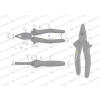 Szczypce uniwersalne 180 mm Waryński-18409