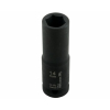 Nasadka udarowa sześciokątna długa 1/2". 14 mm. CrMo. DIN 3129. Waryński