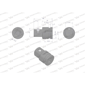 Adapter do nasadek udarowych 1/2