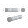 Śruba kpl. płużna oval z jednej strony ścięta M16x65 mm kl.12.9 zastosowanie Kverneland Waryński M16X65OV1-20246