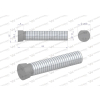 Śruba kpl. płużna oval z jednej strony ścięta M16x85 mm kl.12.9 zastosowanie Kverneland Waryński M16X85OV1-20254