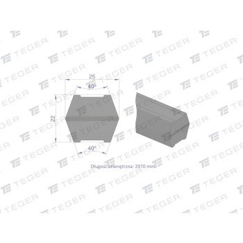 Pas klinowy Hard-Belt (T-653121.0) AP1001030 do CLAAS 653121.0 TEGER-20317