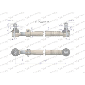 Drążek kierowniczy 1235mm 3147506R91W WARYŃSKI-20582