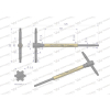 Klucz T ze spinnerem TORX T15 Waryński-21006