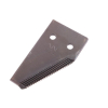 Nóż żniwny końcowy 84x45x3mm otwór 6.5 24 zęby zastosowanie 6112041 Claas WARYŃSKI