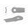 Nóż. nożyk kosiarka gięty 112x50x4mm otwór 18.5x20.5 zastosowanie 5684000 Kuhn WARYŃSKI-21362