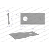 Nóż. nożyk kosiarka lewy 108X50X3mm otwór 21 zastosowanie RF 108/3 Famarol WARYŃSKI-21378