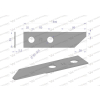 Nóż obrotowy rozdrabniacz słomy sieczkarnia 200x50x2.5mm otwór 20 zastosowanie HF40150 134830N Massey Ferguson WARY?